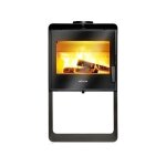 Invicta - poele a bois en acier bore - puissance optimale: 7, 5 kw - max: 10 kw - bches 40 cm max, ...