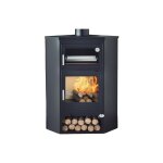 Fm calefaccion - po�le � bois d'angle avec four - firematic buffalo 11. 3 kw