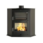 Pole  bois d'angle avec four - firematic michigan 9. 5 kw