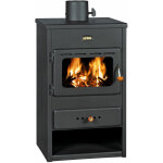 Prity - pole  bois chemine chauffage au bois k1 - 9 kw
