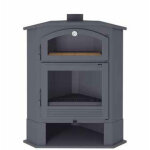 Fm biomasa - po�le � bois d'angle avec four - firematic idaho 9. 5 kw