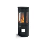 Godin - poele a bois etanche rosnay 7kw peint anthracite 411106noir