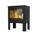 Supra - fr9016140b - po�le � bois - vision horizontale - fonte - noir - sortie arri odelya