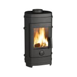 Sannover - invicta remilly 7 kw poele a bois flamme verte 7 - buches 34 cm