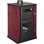 Po�le � bois avec four 27, 6kw thermo po�le chaudi�re 38lt elsa rossa