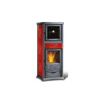 Pole  bois avec four raccordable - la nordica rossella plus forno evo 9. 1 kw bordeaux