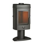 Poele a bois invicta mesnil - puissance optimale 8 kw - max: 12kw - bches 34 cm max - fonte - fabriqu ...