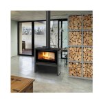 Azura home design - pole  bois juno 16 kw panneau blanc