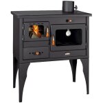 Prity ? po�le � bois 10 kw ? cuisini�re � bois avec four ? plaques en fonte ? chambre de combustion doubl�e ...