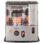 Pole  combustible qlima r7227stc - 2 - liquide avec mche - 2, 7kw - gris