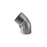 Coude de pole 100 mm 45 galvanis
