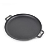Pole en fonte 34, 5cm avec double poignes cuisson polyvalente extrieure feu de bois barbecue outdoor ...