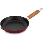Po�le fonte �maill�e 28cm rouge - chasseur - 313003