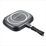 Poêle à frire double face dessini 32 cm, poêle à barbecue, cuisson sous pression, portable, poignée anti ... Poêle à frire double face dessini 32 cm, poêle à barbecue, cuisson sous pression, portable, poignée anti ...