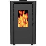 Pole  granuls de bois 6. 1kw noir - supra - orphee 6 noir