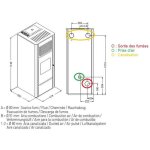 Po�le � granul�s double canalisation - punto fuoco agata 14 kw blanc