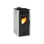 Invicta - poele a granulés modulable adrano - 7, 3 kw - rendement 88, 7% - gris Invicta - poele a granulés modulable adrano - 7, 3 kw - rendement 88, 7% - gris