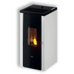 Poele a' granule's pegaso vera 7 7 kw air avec revetement en acier peint pour 138 m