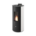 Eva calor - pole  granules rond tanche manola 8 kw blanc