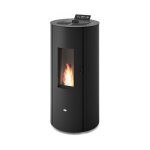 Eva calor - pole  granules rond tanche manola 8 kw noir