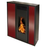 Interstoves - po�le � granules tessa 10 etanche - bordeaux