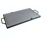Poele a' griller koem avec cadre et poigne'es 40x70 cm en pierre ollaire naturelle grille de barbecue ...