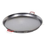 Po�le � paella 60 cm en acier carbone poli ? pour 19 portions ? r�sistant aux feux directs et r�chauds ...