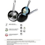 Po�le pleine induction talox en aluminium press� avec manche en inox �20cm