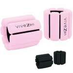 Poids lests rglables pour course ou fitness, poignets ou chevilles - 1kg - rose - vivezen