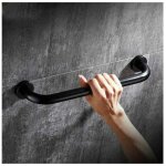 Poignée 50cm barre d'appui sécurité baignoire wc douche pour enfants femme personne agé, noir Poignée 50cm barre d'appui sécurité baignoire wc douche pour enfants femme personne agé, noir