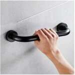 Poign�e barre d'appui s�curit� baignoire wc douche pour enfants femme personne ag�, 30cm noir