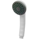 Poign�e de douche anti - calcaire. couleur blanche. edm