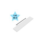 Le poisson qui jardine - lot de 2 tagres murales flottantes 70 cm en mdf blanc. tablette  fixer au ...