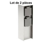 Le poisson qui jardine - lot de 2 multiprises borne carr�e 2 prises �lectriques pour jardin et ext�rieur ...