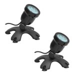 Le poisson qui jardine - 2 spots led bassin 3w immergeables. �clairage bassin de jardins et �tangs