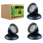 Le poisson qui jardine - 3 spots led 4w immergeables pour bassin de jardins et tangs extrieurs