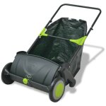 Le poisson qui jardine - balai ramasse feuilles, gazon, �pines � main avec grand sac r�colteur