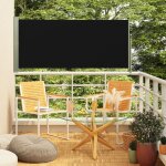 Le poisson qui jardine - brise - vue ou auvent lat�ral noir 140 cm de haut et 3 m�tres de long. id�al ...