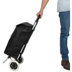 Le poisson qui jardine - caddie, cabas ou chariot de course classique � roulettes noir - noir