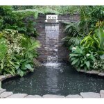 Le poisson qui jardine - cascade - lame d'eau 30 cm inox pour bassin de jardin et piscines