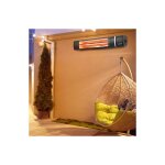 Le poisson qui jardine - chauffage d'ext�rieur terrasse ou atelier 2000w noir - noir