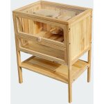 Le poisson qui jardine - clapier ou cabane en bois, sur pieds, pour hamster ou autres rongeurs. - bois ...