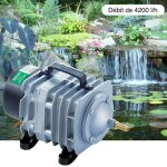 Le poisson qui jardine - compresseur, a�rateur - pompe � air 4200 l / h pour bassins de jardin et �tangs ...
