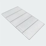 Le poisson qui jardine - grille de barbecue de remplacement, rectangulaire, en inox, 58 x 30 cm
