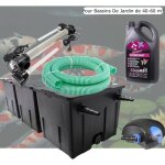Le poisson qui jardine - kit filtration uv 110 w, + bactries 2500 ml acier inoxydable, bassin de jardin: ...