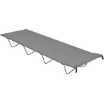 Le poisson qui jardine - lit de camp gris 180 cm de long. ideal camping, caravaning, vanlife, expdition ...