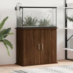 Le poisson qui jardine - meuble aquarium marron pour 80 x 30 cm. 2 portes support solide et stable pour ...