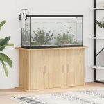 Le poisson qui jardine - meuble marron clair pour aquariums de 100 x 40 cm. 3 portes support solide et ...