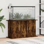 Le poisson qui jardine - meuble marron fonc pour aquariums de 100 x 40 cm. 3 portes support solide et ...