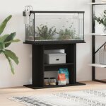 Le poisson qui jardine - meuble support noir aquariums 80 x 30 - 35 cm. 1 �tag�re support solide et stable ...